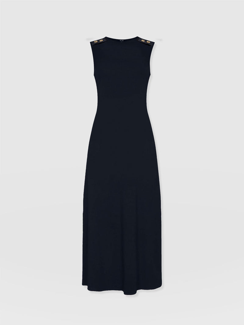 Sleeveless Runway Maxi Dress - Navy - Women's Dresss | Saint + Sofia® EU